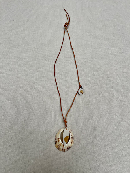 elements necklace w/gold luster