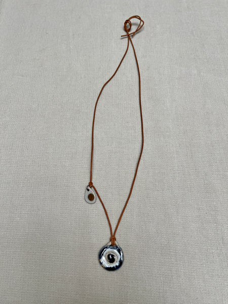 elements necklace w/gold luster