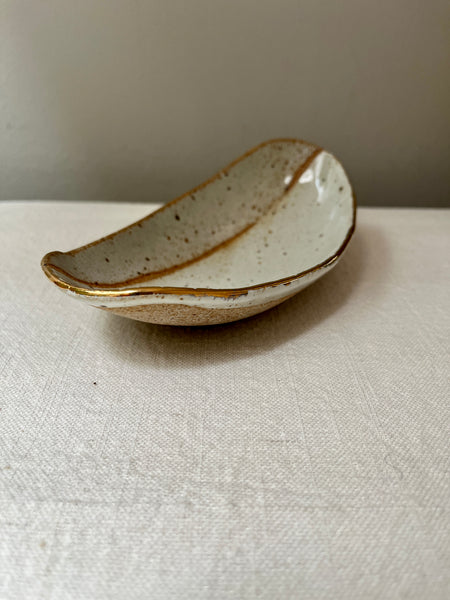 catchall dish w/gold luster