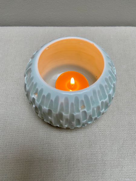 beeswax tea light candles / set of 6