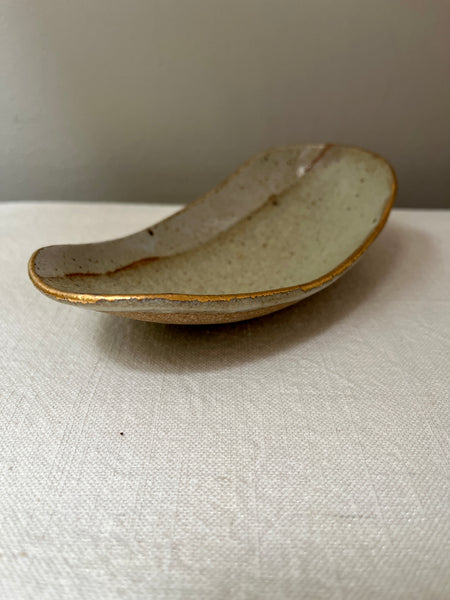catchall dish w/gold luster